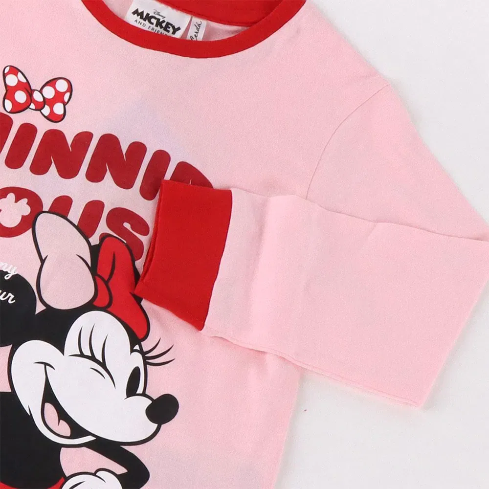 Детская пижама для девочек с длинным рукавом Minnie Disney, Pink — фото 3