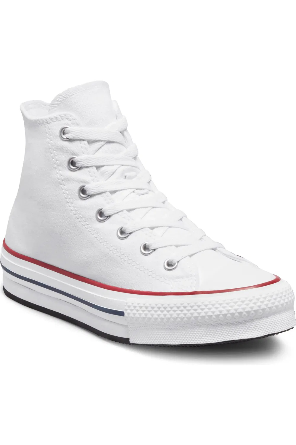 Кроссовки детские на платформе Chuck Taylor All Star Eva Lift Converse, White/Garnet/Navy