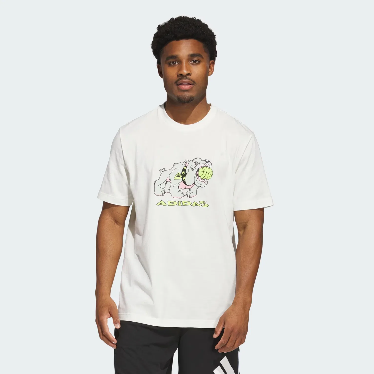 Футболка Adidas Performance Shirt That Dawg In Em белого цвета — фото 2