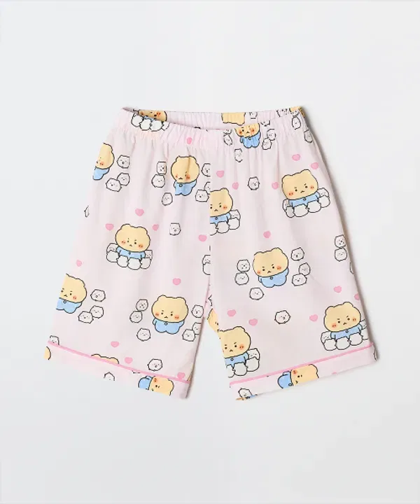 Пижама с коротким рукавом, Манго Ми, Spao Kids, светло-розовый — фото 3