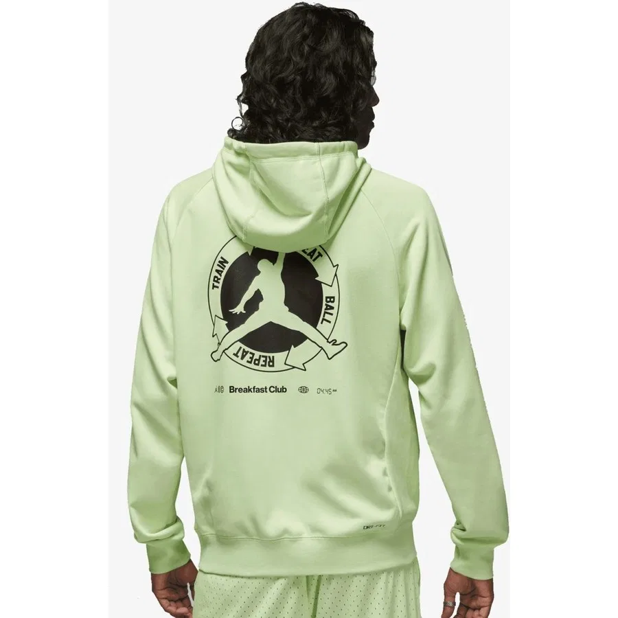 Мужской флисовый худи с капюшоном Jordan Dri-FIT Sport BC Nike, Зеленый — фото 2