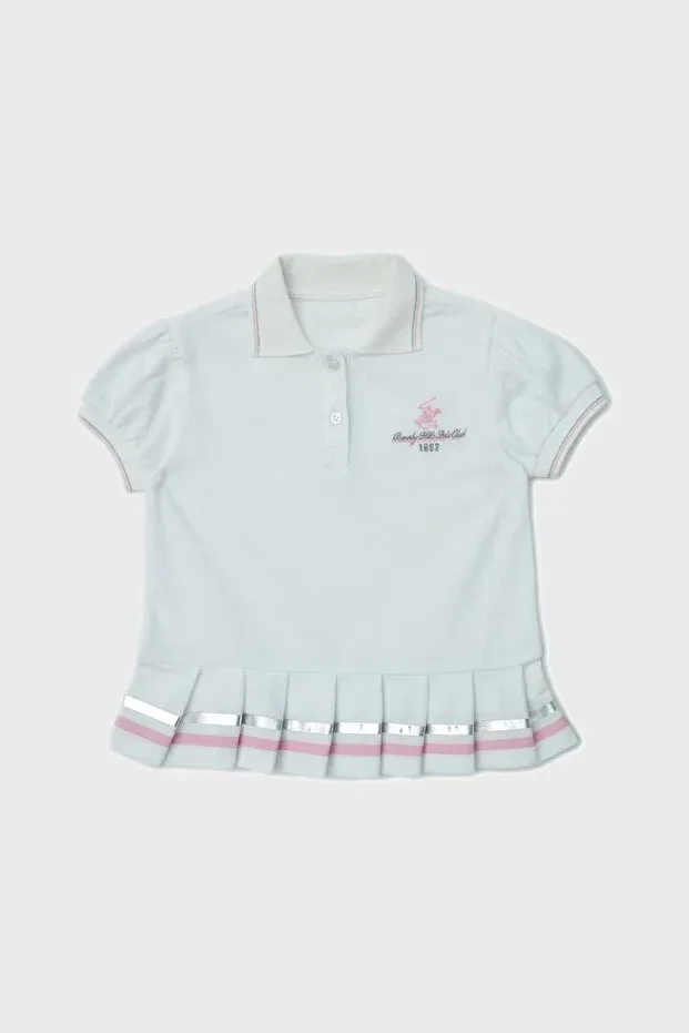 Детская футболка для девочек хлопковая Beverly Hills Polo Club, White