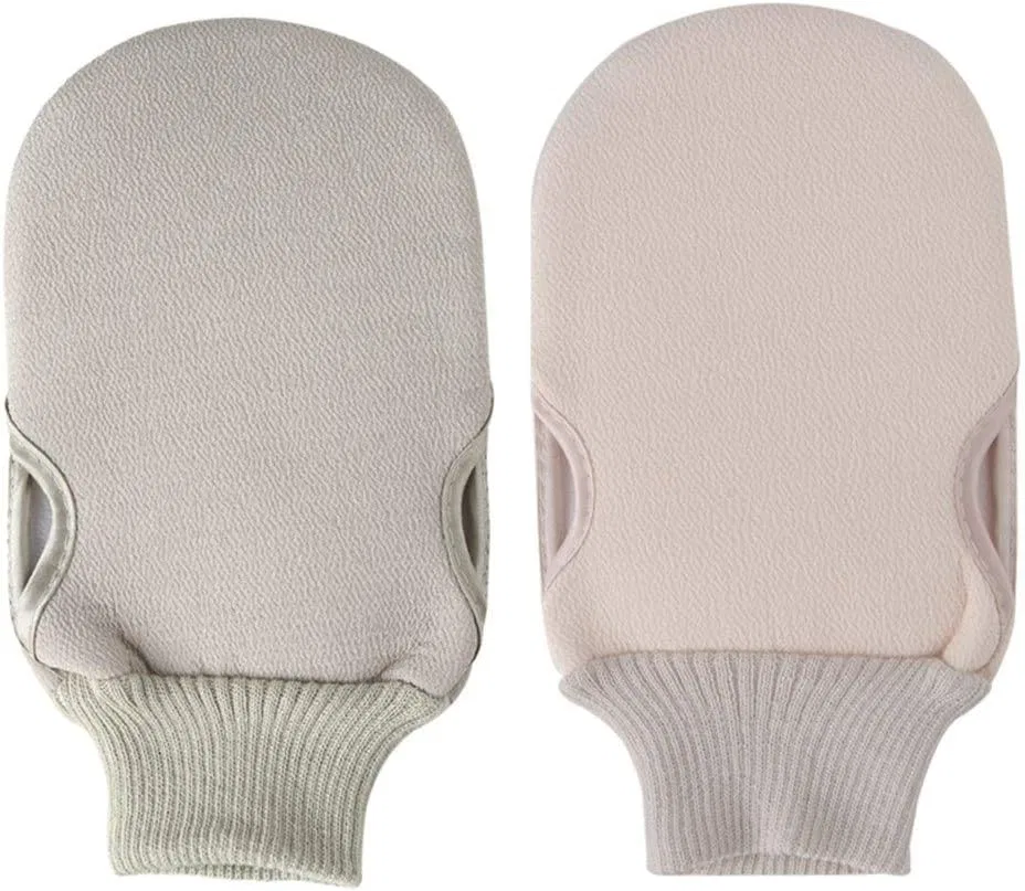 Эксфолирующие перчатки для душа, Generic, Green and Beige