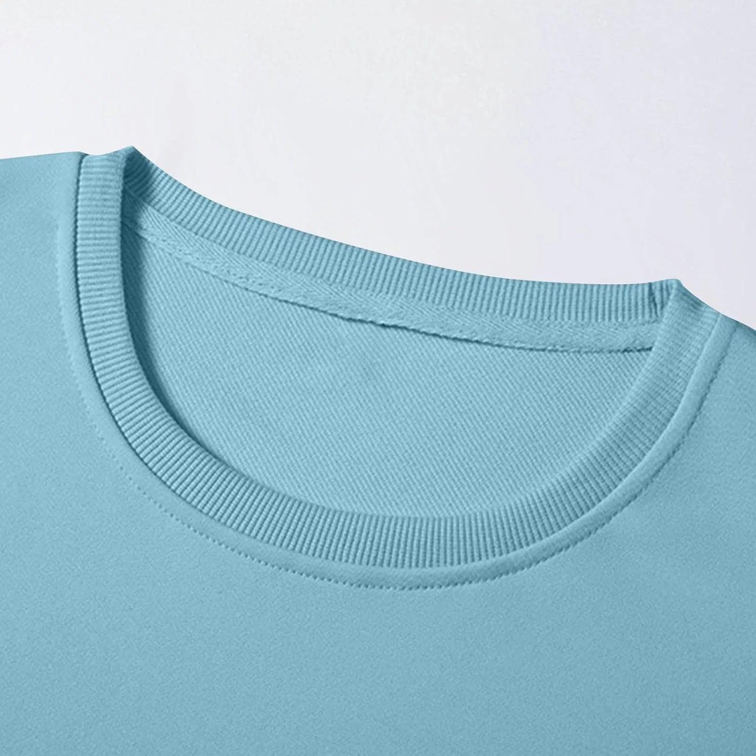 Мужская футболка с круглым вырезом Oversized Long Sleeve, Sky Blue — фото 4