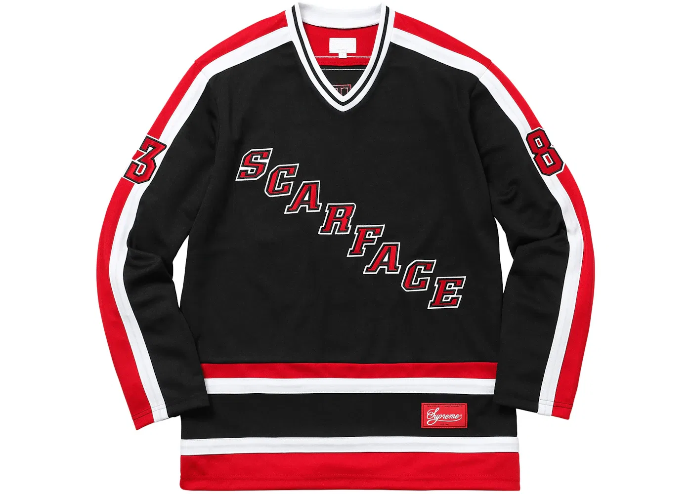 Мужская хоккейная джерси с принтом Scarface Supreme, Black