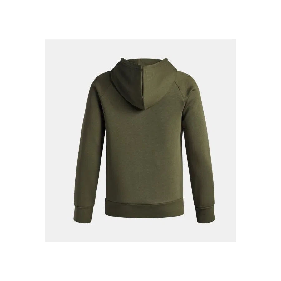 Детский свитшот с капюшоном, с длинным рукавом, модель UA Rival Fleece Big Logo, Under Armour, Синий — фото 2
