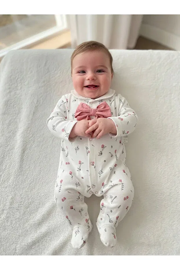Детский комбинезон для девочек с принтом Mini Ropa, Pink — фото 4