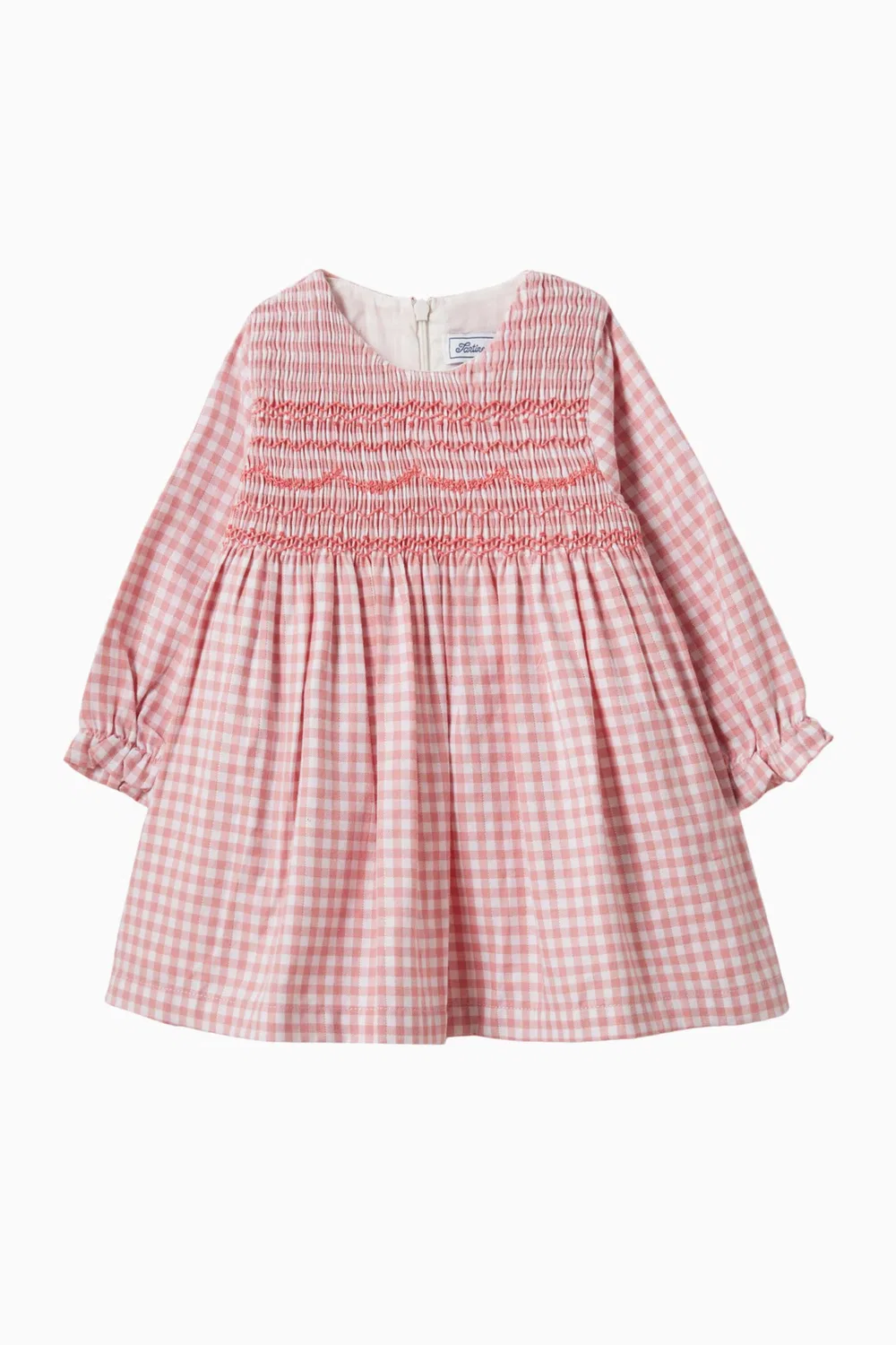 Платье с принтом в клетку Gingham Smock Dress Tartine et Chocolat