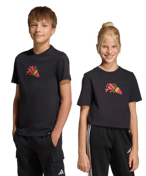 Детская футболка с принтом Food Pack Graphic Junior Adidas, Black