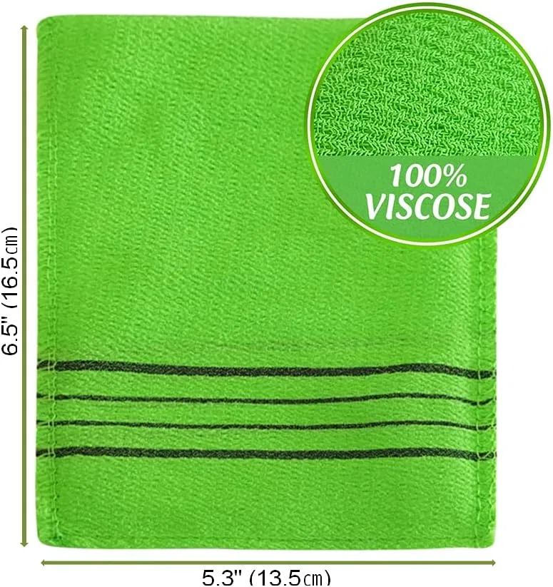Мочалка для эксфолиации Italy Towel, 4 шт, Green — фото 3