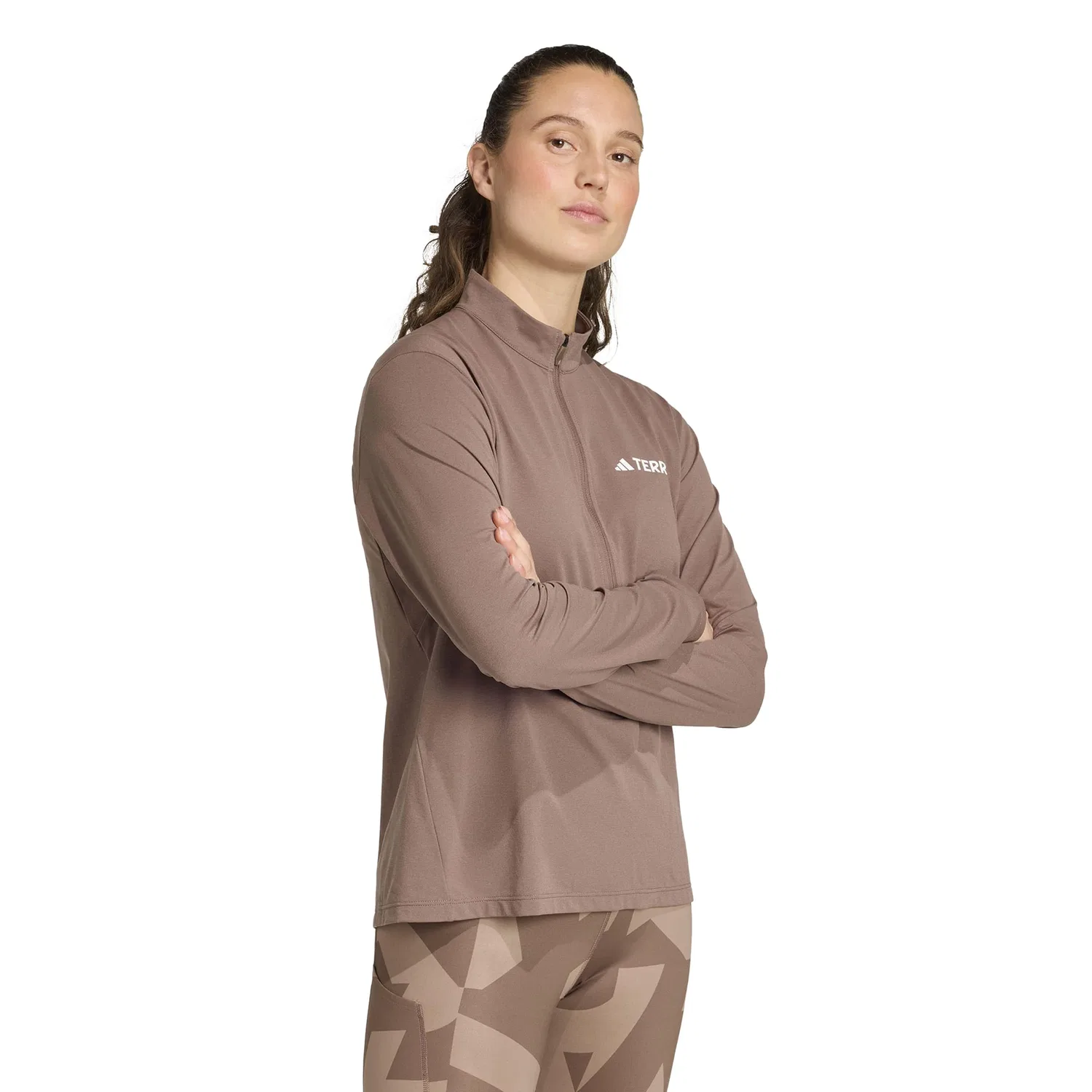 Женская футболка с длинным рукавом Multi Climacool adidas, Earth Strata — фото 2