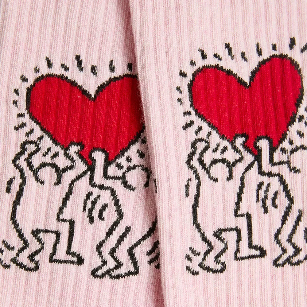 Носки Athletic Keith Haring Heart Jimmy Lion, розовый — фото 4