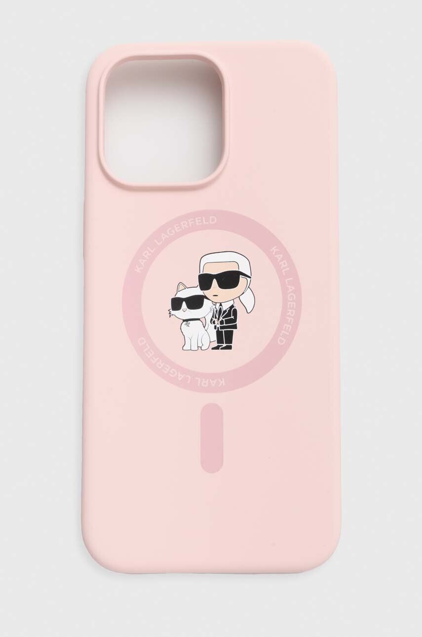 

Чехол для телефона Karl Lagerfeld для iPhone 15 Pro Max 6.7, розовый