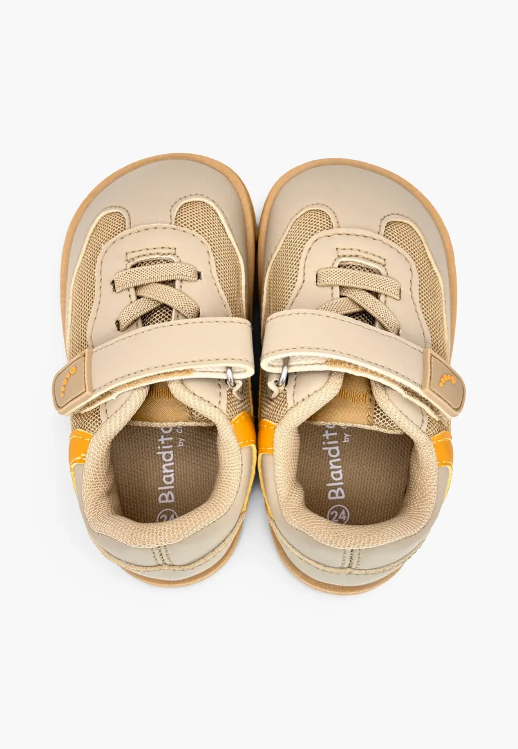 Zapatillas blanditos suela plana colores Combinados унисекс - детская обувь Pisamonas, Arena — фото 3