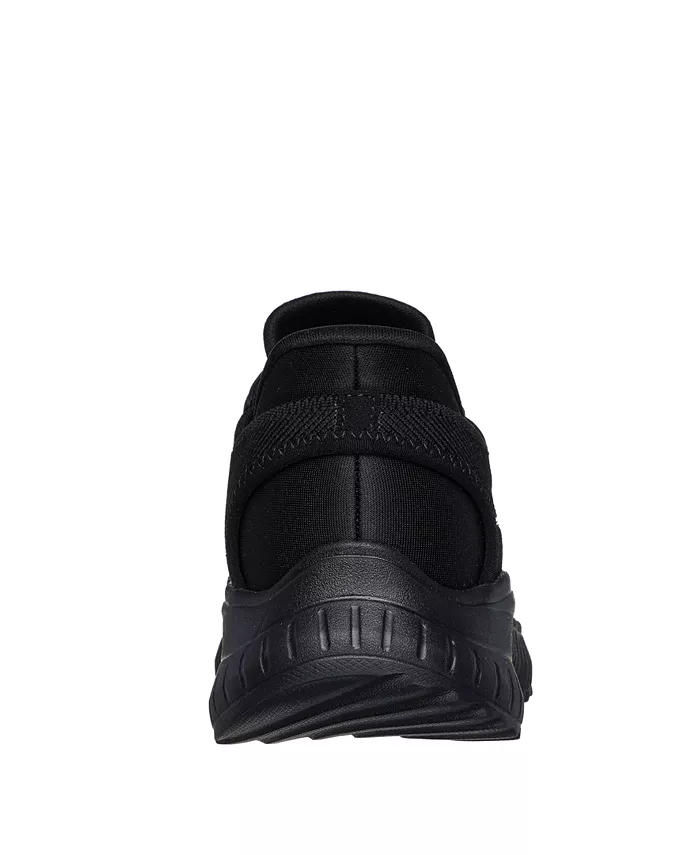 Женские слипоны: BOBS Sport Squad Chaos Walking Sneakers с широкой колодкой от Finish Line Skechers, черный — фото 4