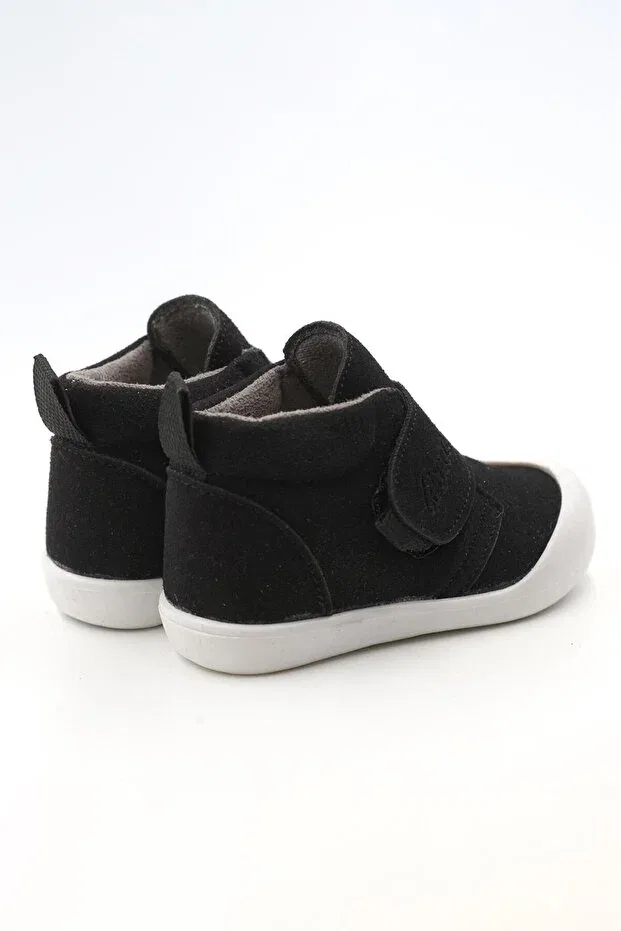 Детские ортопедические ботинки для мальчиков на липучке Macco Shoes, Black — фото 3
