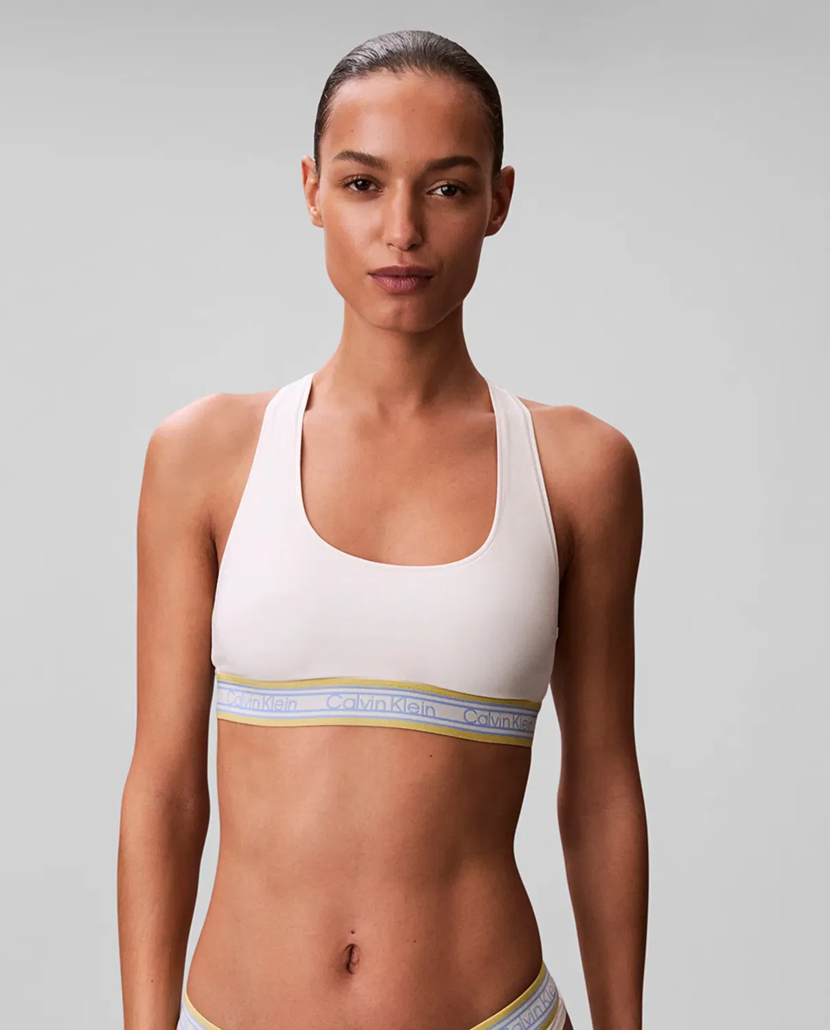 Женский бюстгальтер-бандо без косточек ICON COTTON MODAL Calvin Klein, Blanco