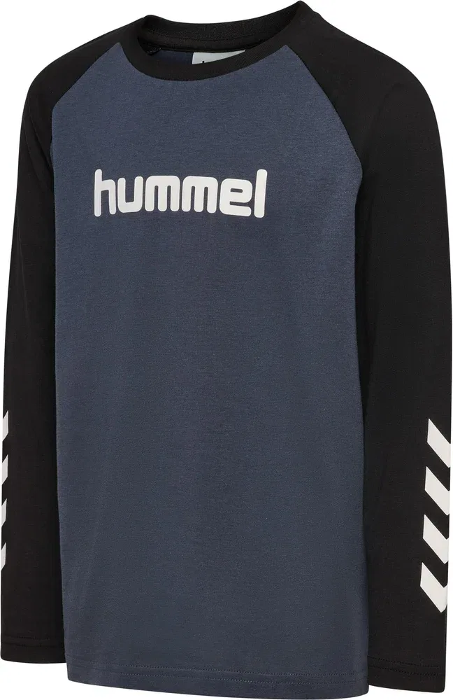 Лонгслив с логотипом Hmljr Logo T-Shirt L/S Hummel, синий