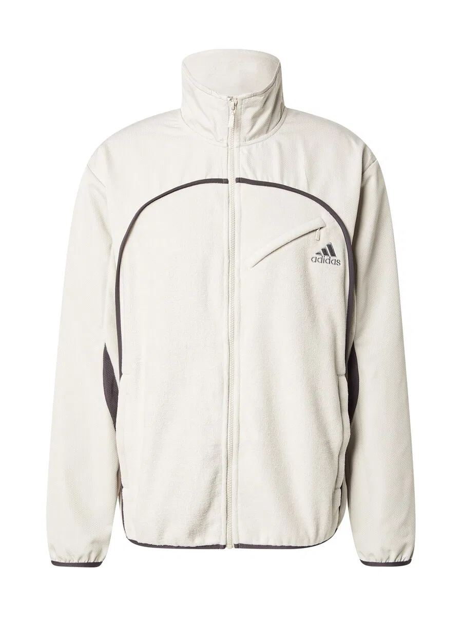Флисовая куртка ADIDAS ORIGINALS цвета слоновой кости