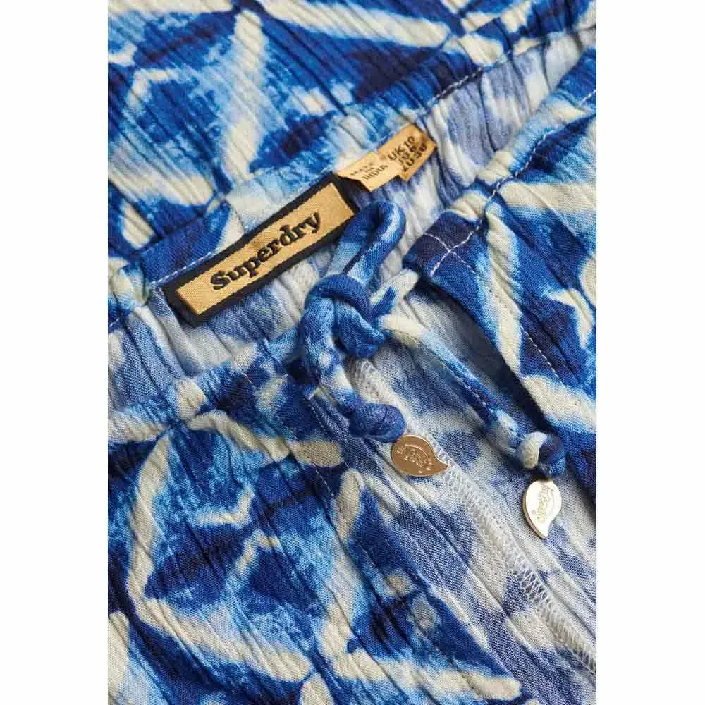 Блуза без рукавов Beach Superdry, синий — фото 4