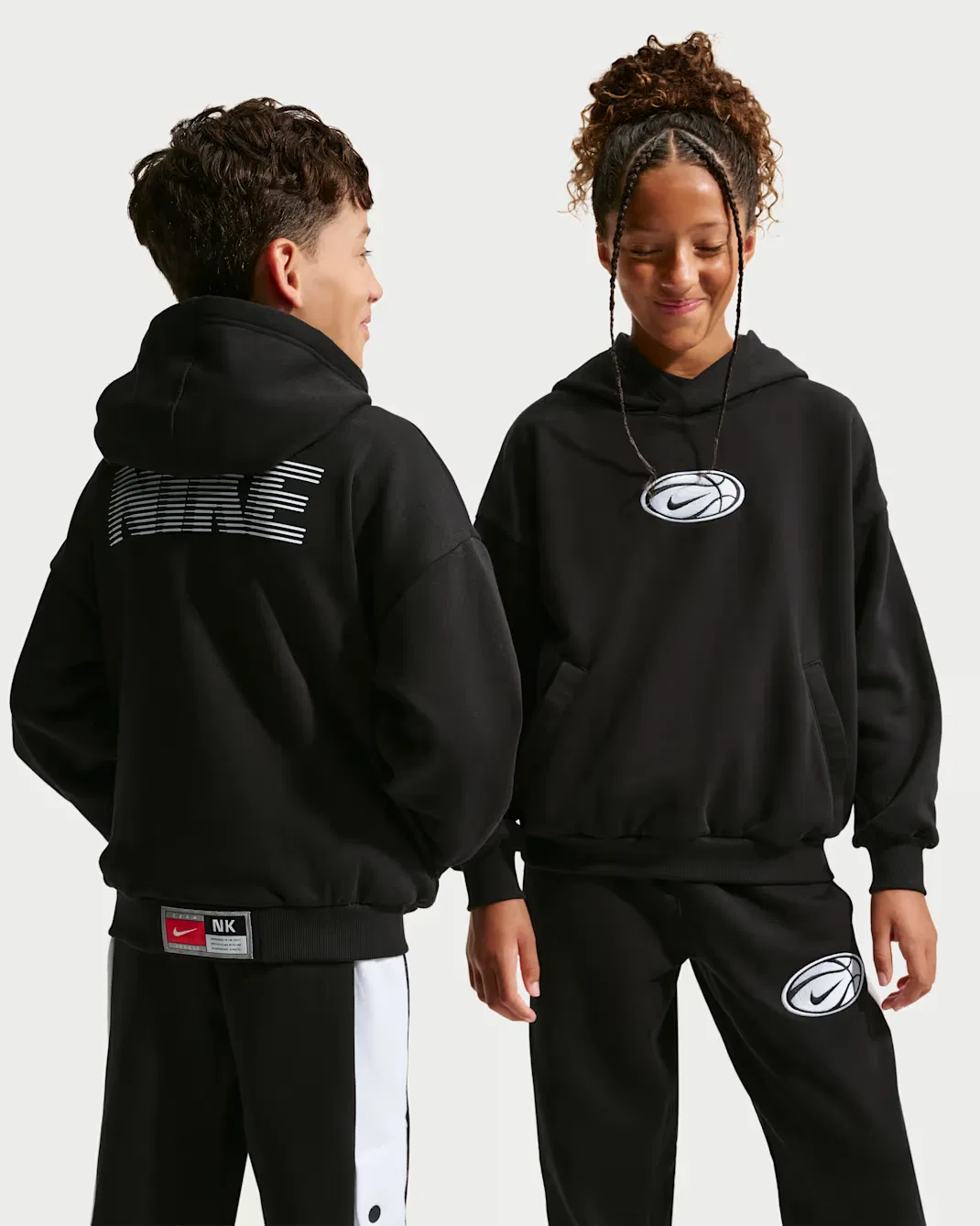 Детская баскетбольная толстовка Dri-FIT Nike, Black/White