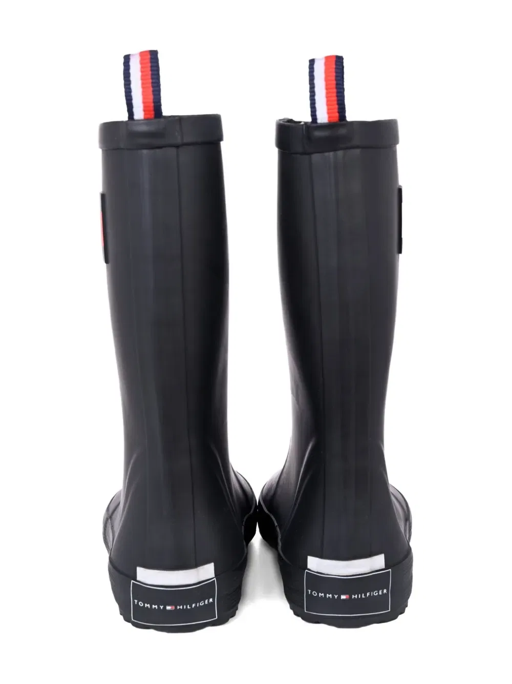 Сапоги резиновые с логотипом-флажком Tommy Hilfiger Junior, черный — фото 4