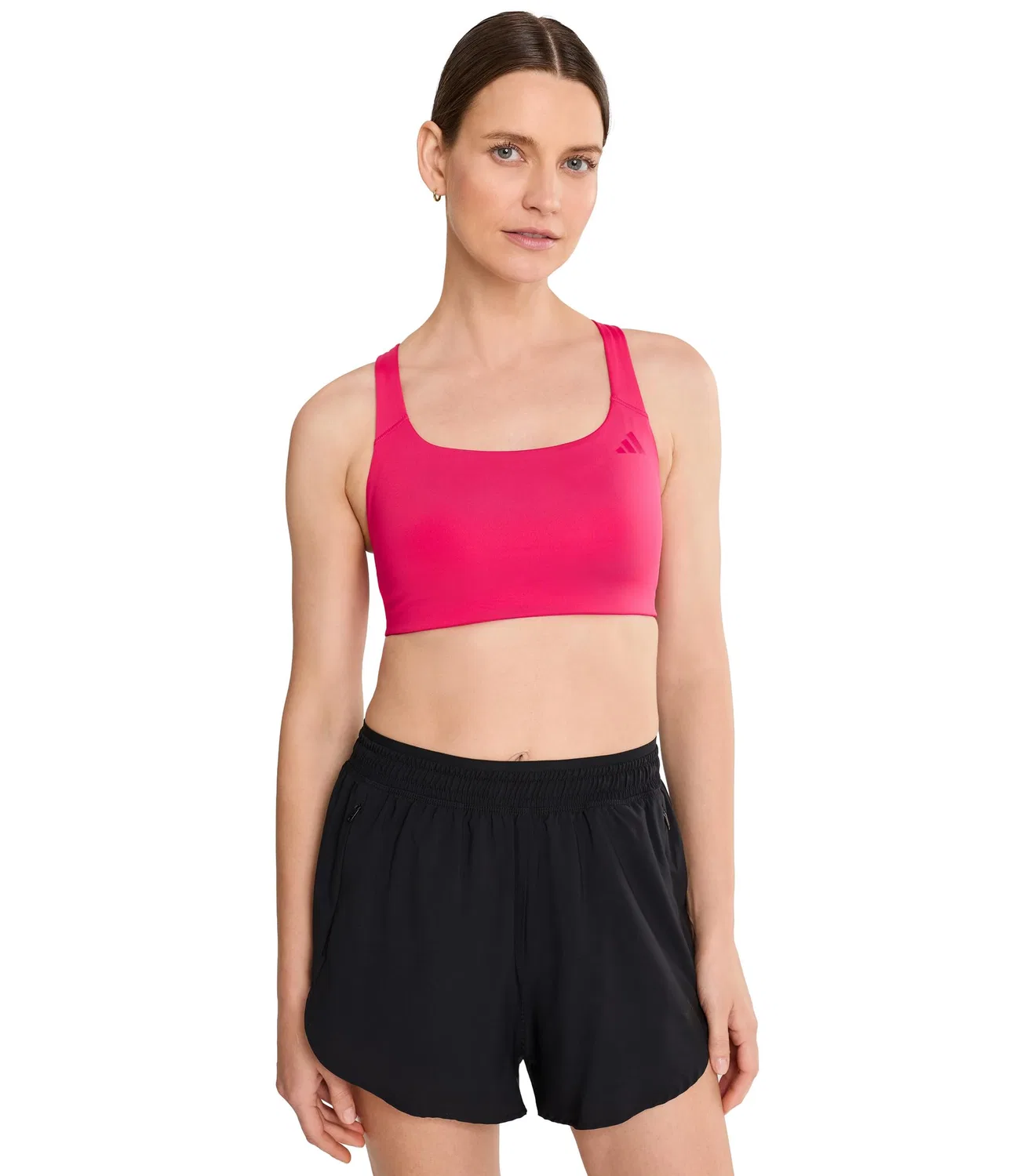 Спортивный бюстгальтер со средней поддержкой Optime Workout Medium-Support Bra Adidas, Power Pink