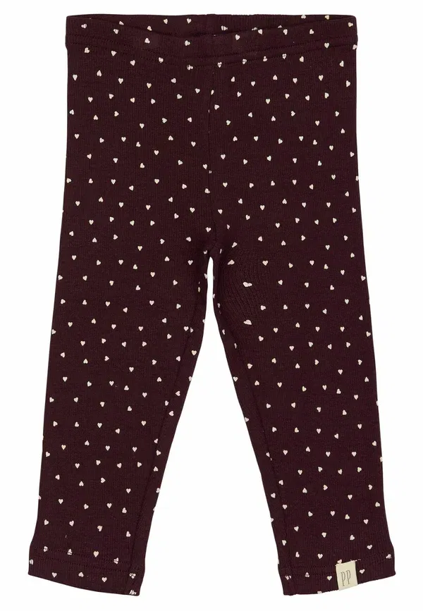 Брюки из хлопка и модала Heart - tampres - kelnes Petit Piao, Dark Grape White, белый