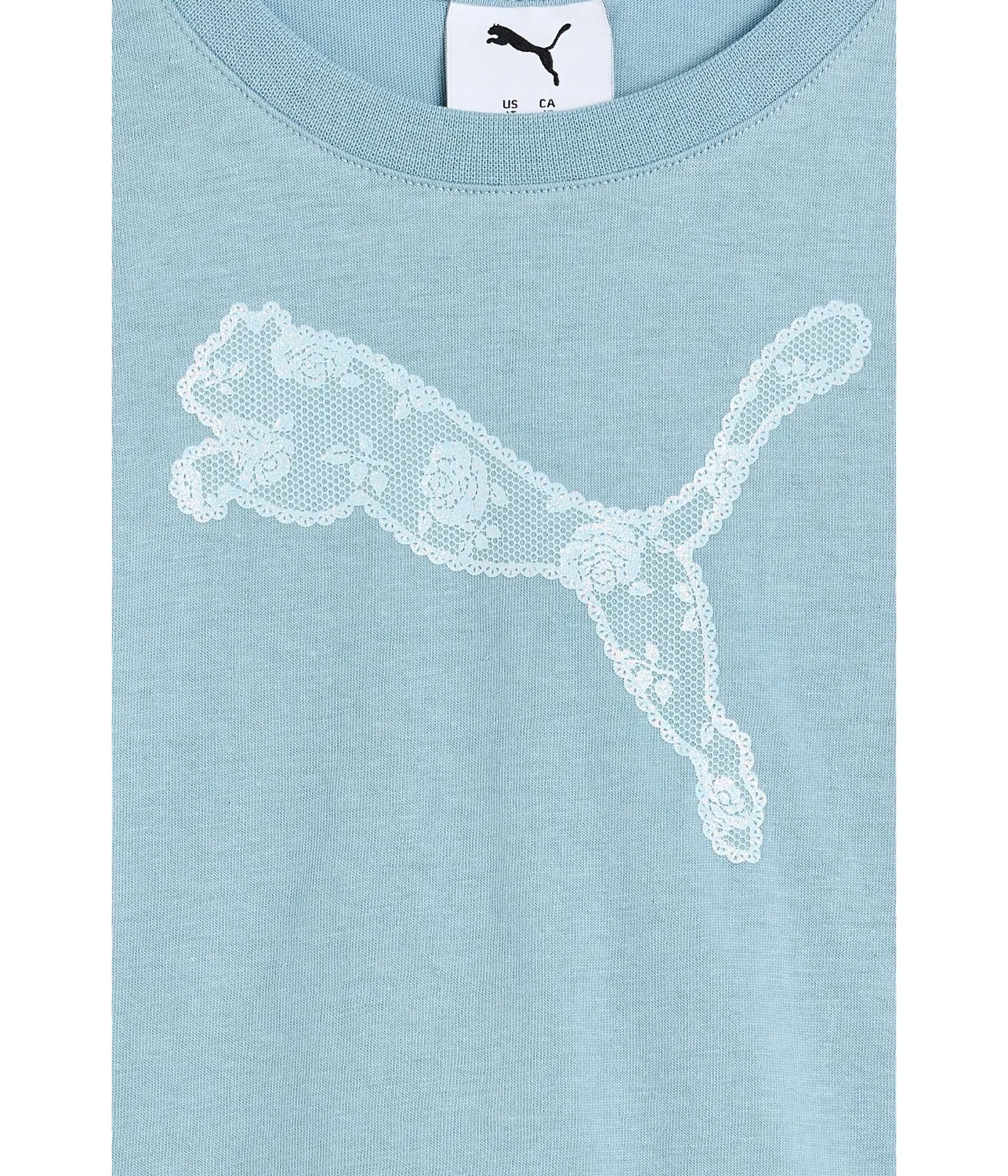Комплект из футболки и флисовых шорт (для малышей) Puma Kids, Ice Blue — фото 3