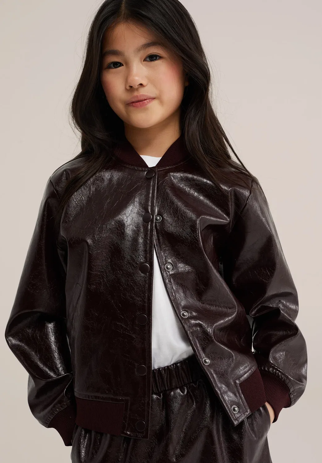 Куртка-Бомбер We Fashion, Burgundy Red — фото 4