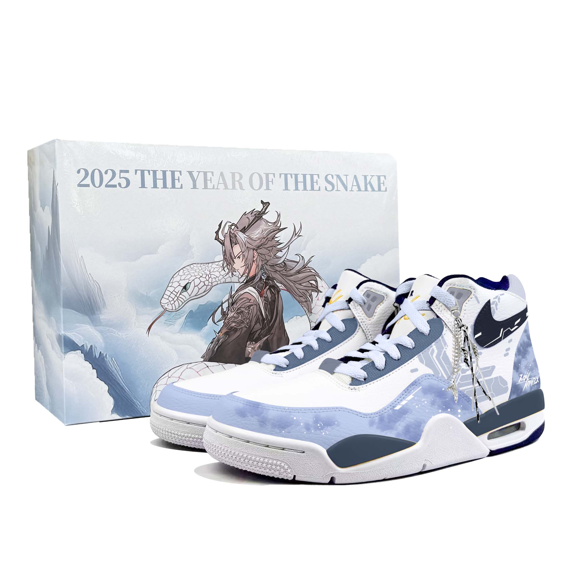 

Nike Легендарные баскетбольные кроссовки Flight Legacy Mid топ мужские Blue