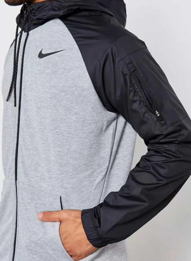 Худи с длинным рукавом Dry fit utility core Nike, серый — фото 4