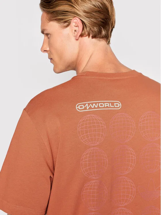 Футболка relaxed fit Graphic Ozworld Adidas, оранжевый — фото 3