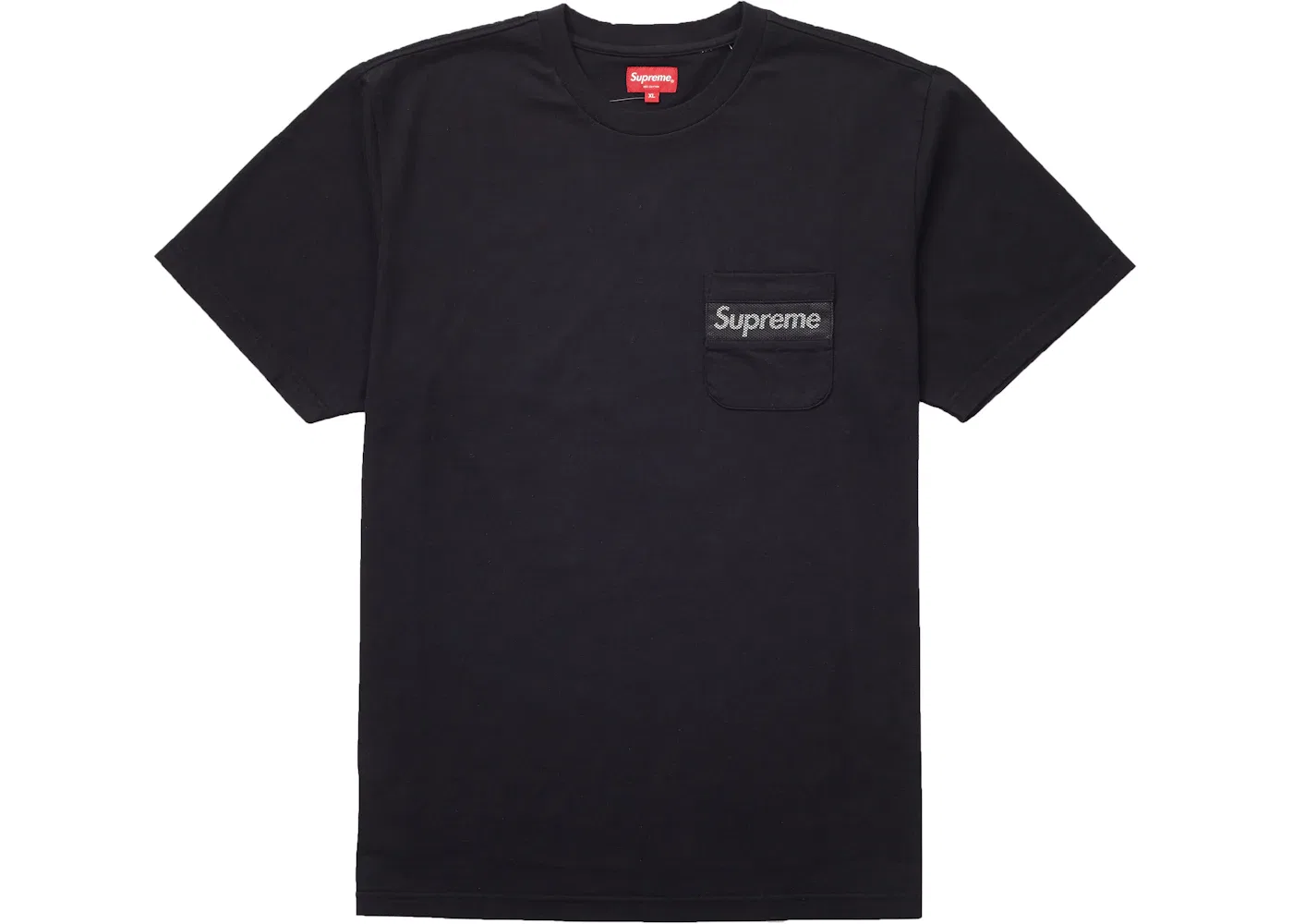 Мужская футболка с сетчатым принтом Supreme Tee, Black