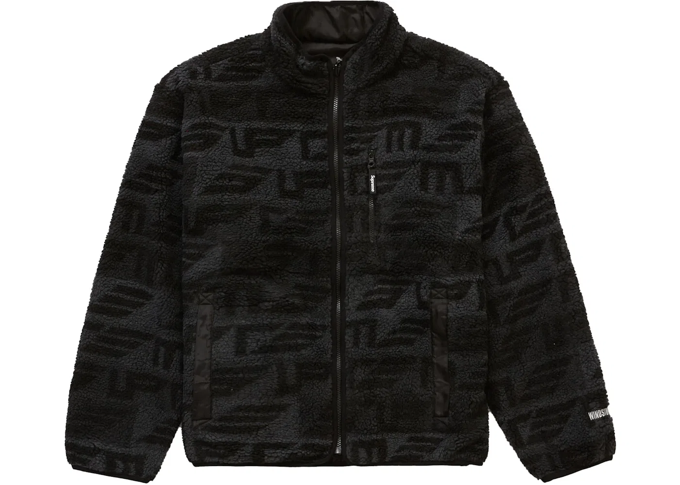 Мужская куртка из флиса с принтом Geo Reversible WINDSTOPPER Supreme, Black