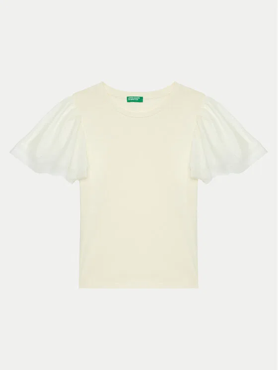 Футболка regular fit United Colors Of Benetton, кремовый