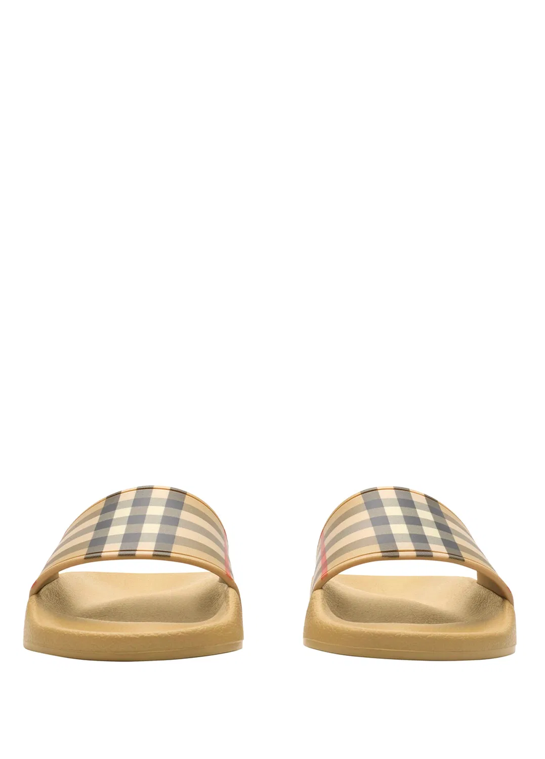 Тапочки Burberry Check, бежевый — фото 2
