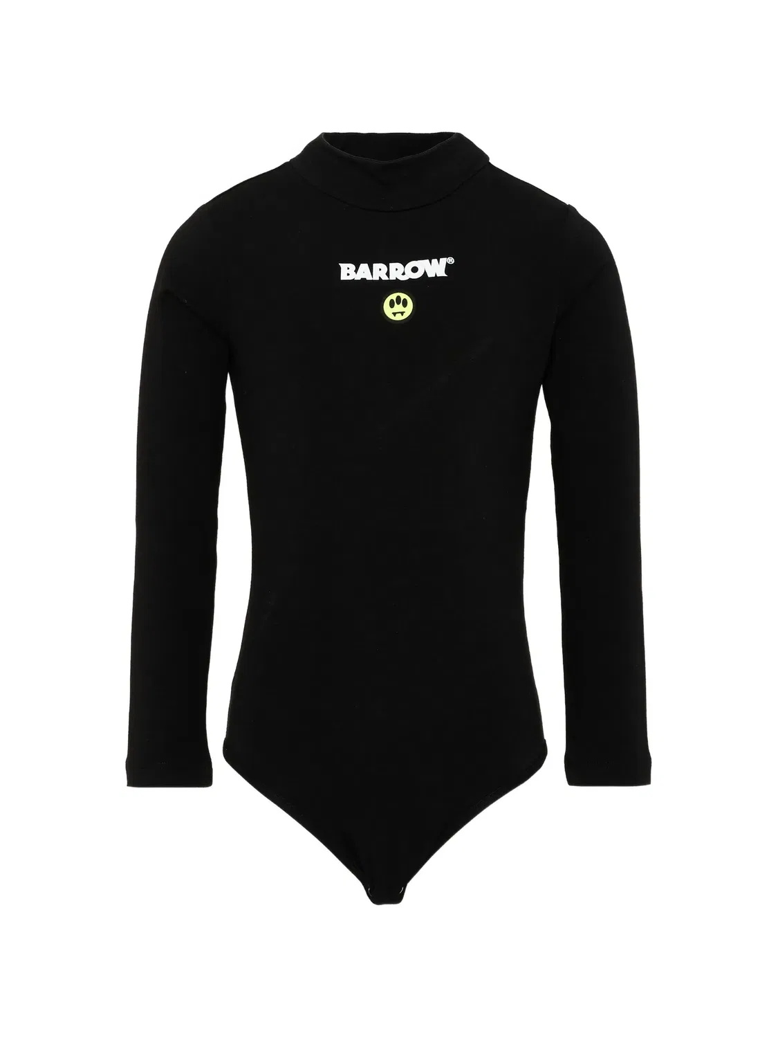 Боди с логотипом и высоким воротником Barrow Kids, черный