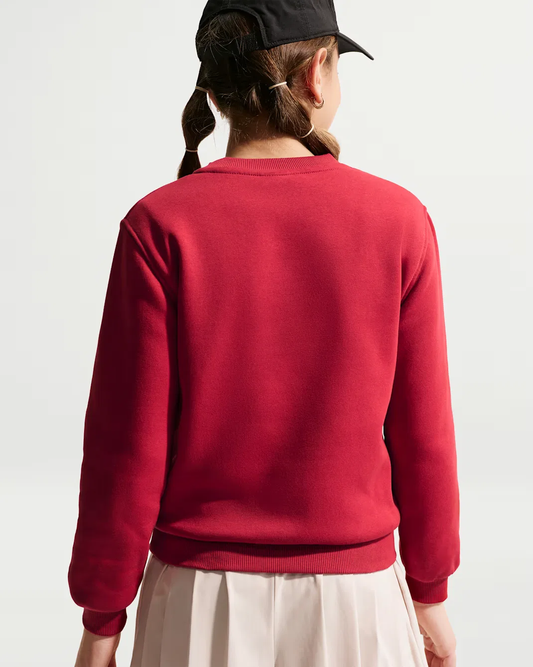 Толстовка для детей постарше Nike Sportswear Club Fleece, Tough Red/White — фото 4
