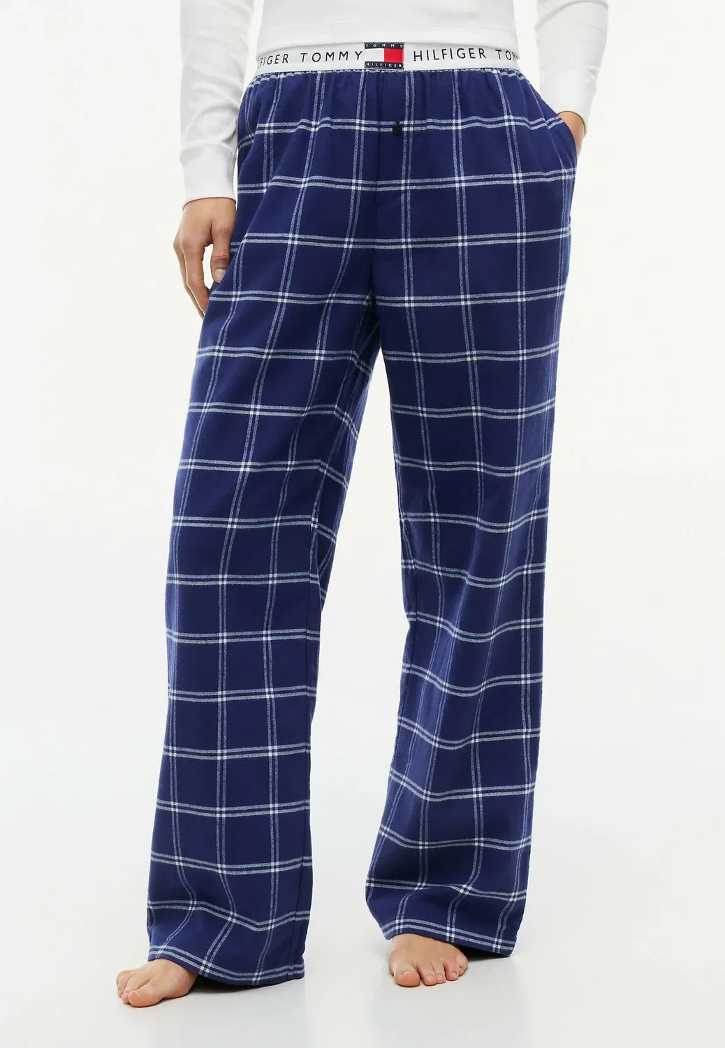 Фланелевые штаны - th heritage - пижамные штаны Tommy Hilfiger, Double Windowpane Breeze Blue