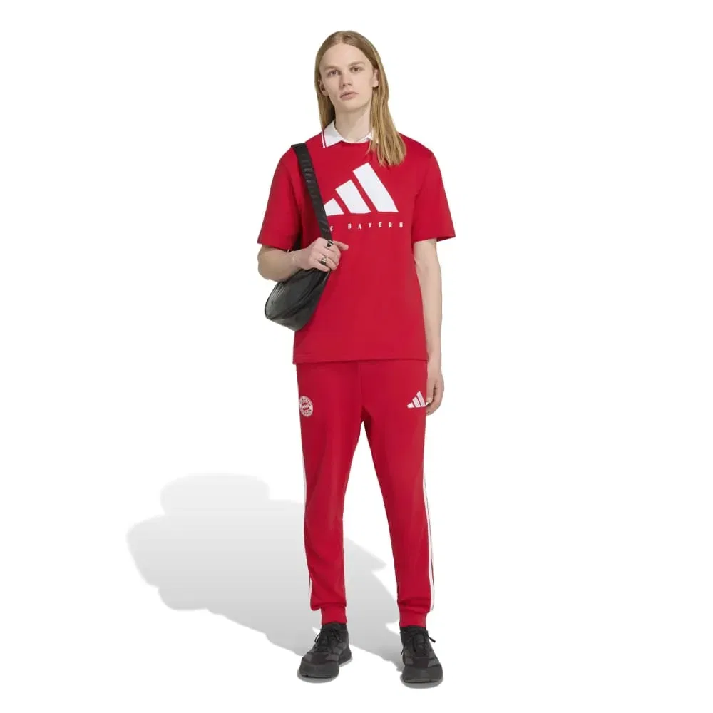 Мужская футболка с принтом FC Bayern Munich DNA Graphic от Adidas, Red — фото 4