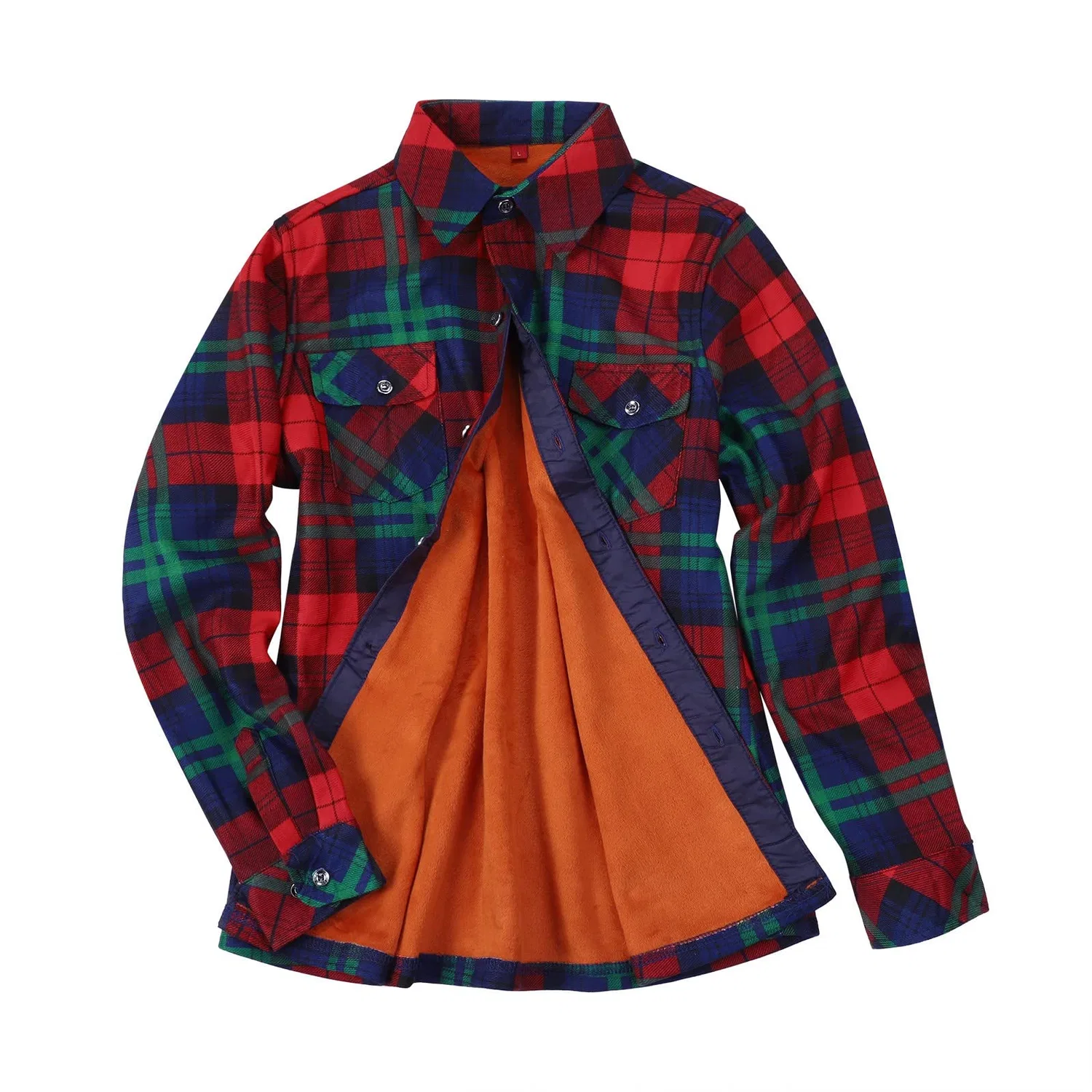 Женская куртка с длинным рукавом Blurred Checked Shirt, 2-E