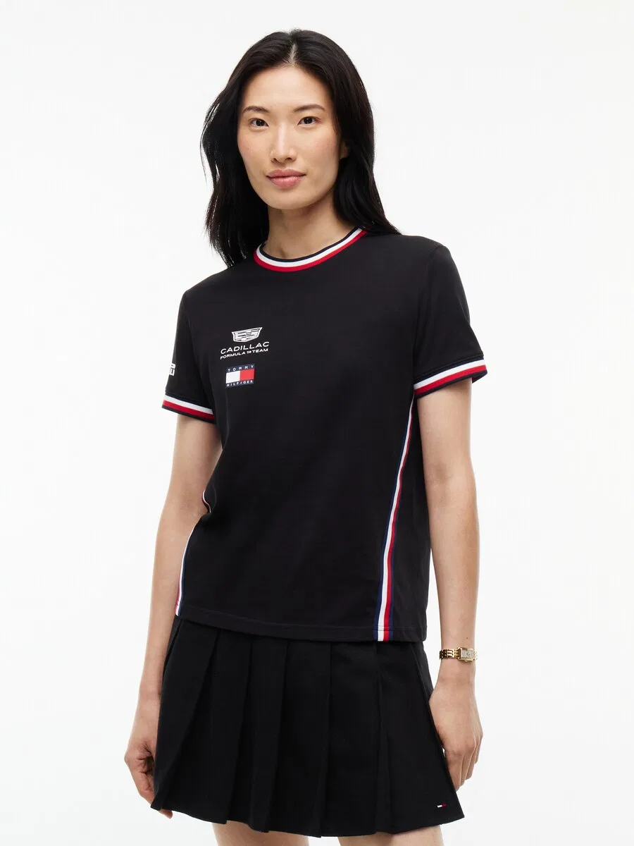 Футболка TOMMY HILFIGER 'TH X CF1 REPLICA' черного цвета — фото 2
