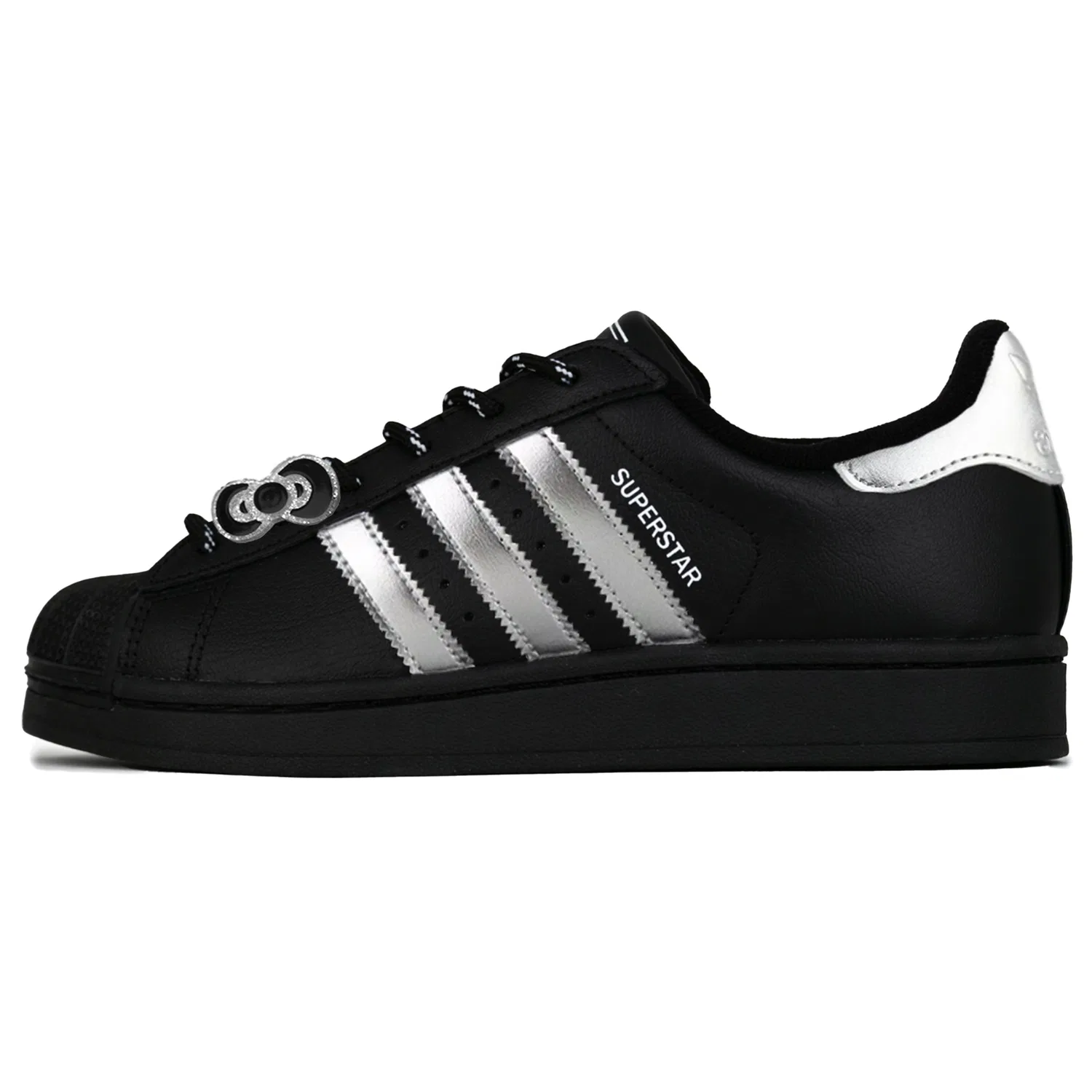 Кроссовки детские для скейтбординга Superstar 2 Alice's Adventures In Wonderland Leather Low top Black White Adidas Originals