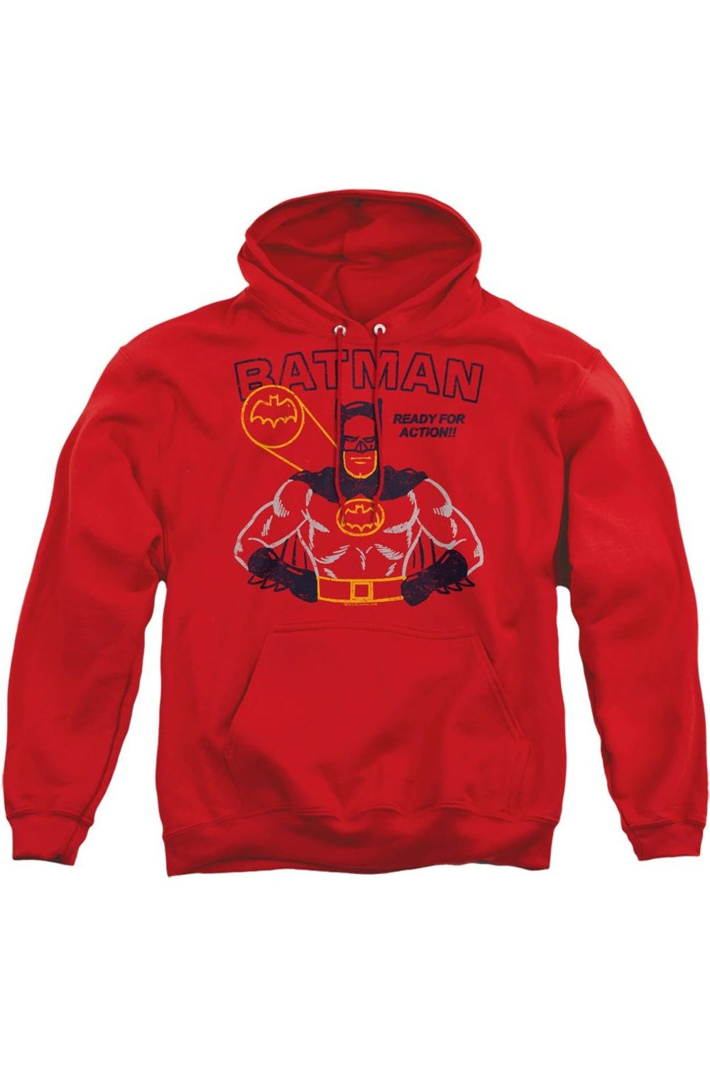 

Толстовка с капюшоном Batman Ready For Action для взрослых Gildan, красный