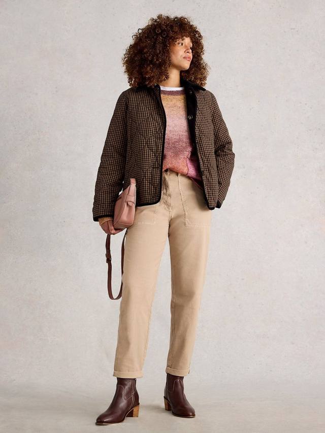 

Арден реверсивная стеганая куртка White Stuff, Black/Multi