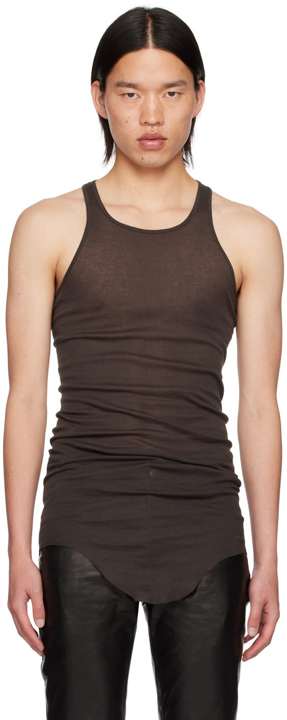 

Серый топ Porterville Basic Rib Rick Owens