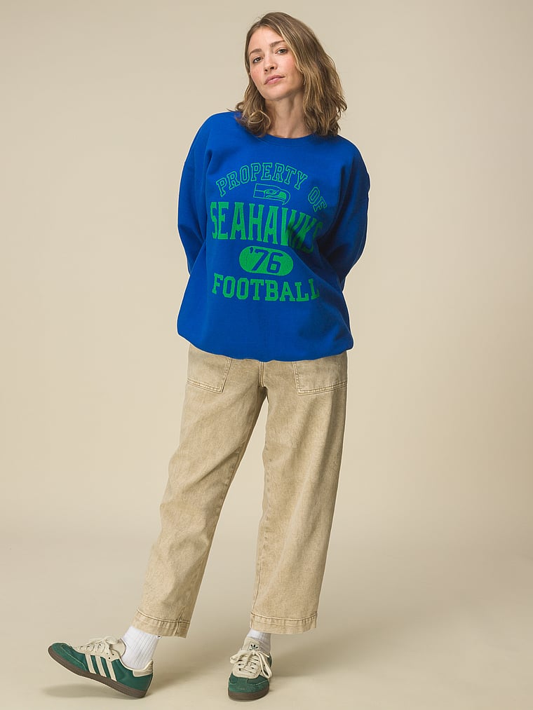 

Флисовая толстовка команды Seahawks Property Crew Junk Food Clothing, royal