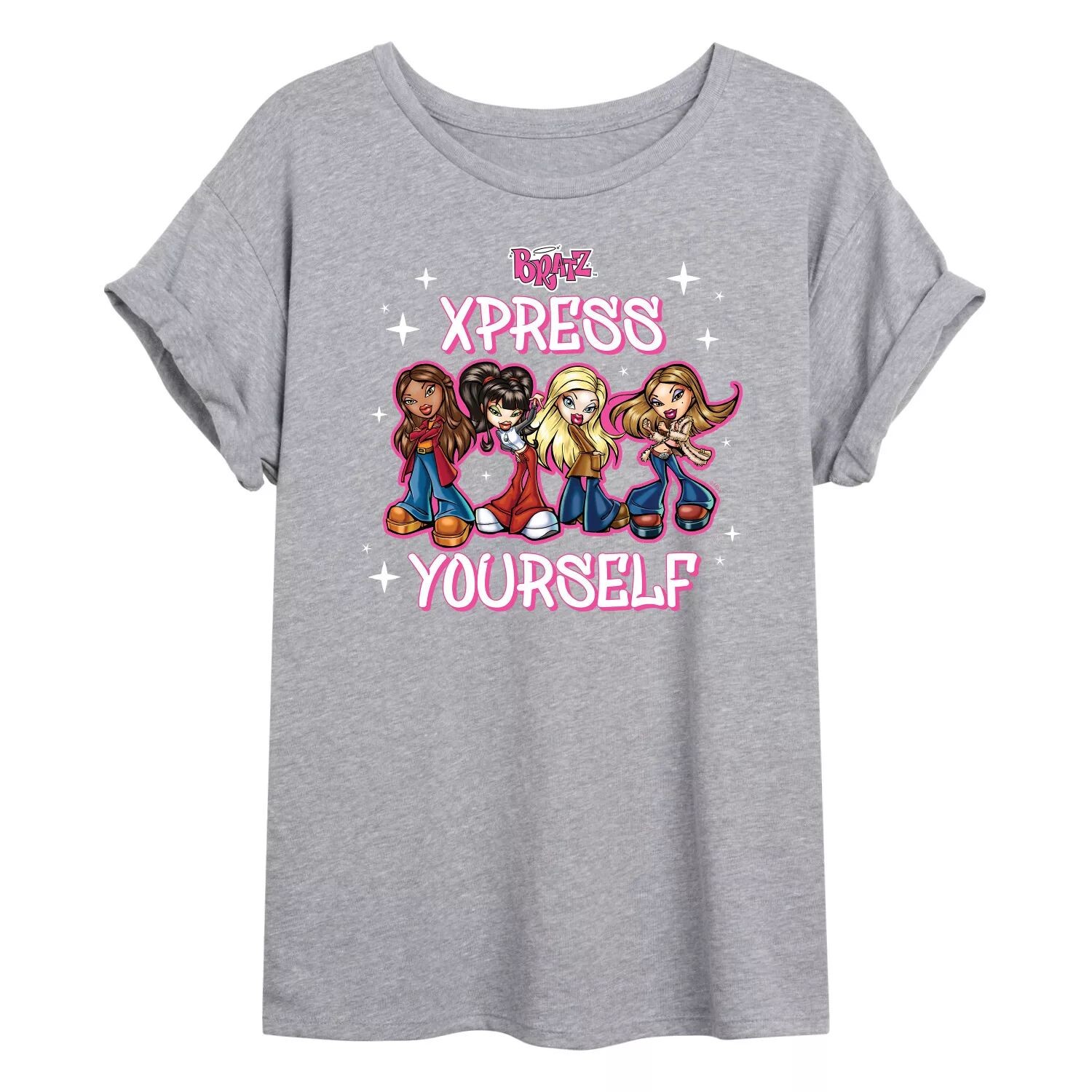 

Струящаяся футболка Bratz Xpress Yourself для юниоров Licensed Character, серый