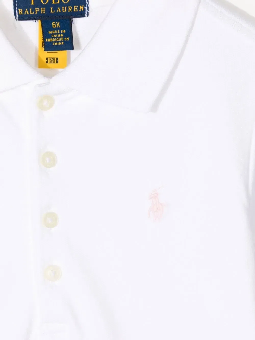 Платье-рубашка Polo с изображением пони Polo Ralph Lauren Kids, белый — фото 3
